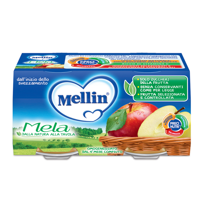 Mellin Omogeneizzato Frutta Mela - Sanitaria 2m