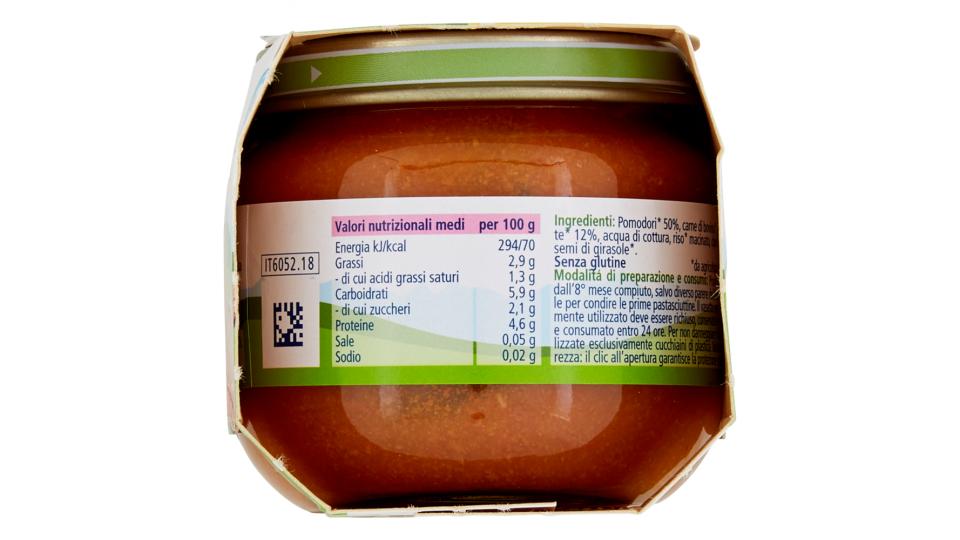 Hipp Bio Hipp Bio Omogeneizzato Sugo Ragu' Di Manzo 2x80 G